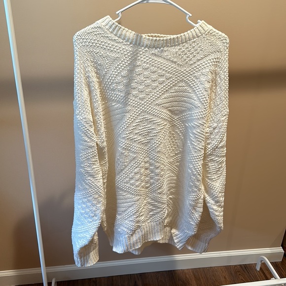 Dior Other - Christian Dior Jeune Homme Cotton Crewneck Knit Pullover Sweater White Large